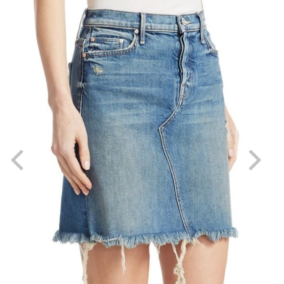 MOTHER Superior The Tomcat Mini Skirt Fray in Playing Dirty Wash - Picture 16 of 16